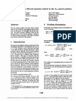 The Discrete Time Riccati Equation Related to the H Control Problem