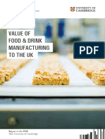 Value of Food and Drink Manufacturing to the UK - U of Cambridge
