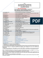 EN SON 2022-2023 Akademik Takvim.26 Eylül Başlangıç - 14 - 09 - 2022