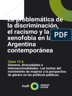Clase 15a - La Problemática de La Discriminación, La Xenofobia y El Racismo en La Argentina Contemporánea