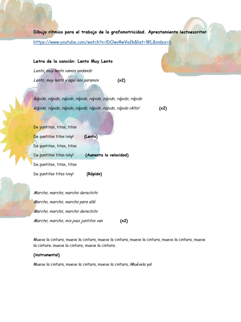 Dibujo Rítmico: Lento Muy Lento | PDF