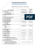 Admission Helpdesk (Session 2024-25)