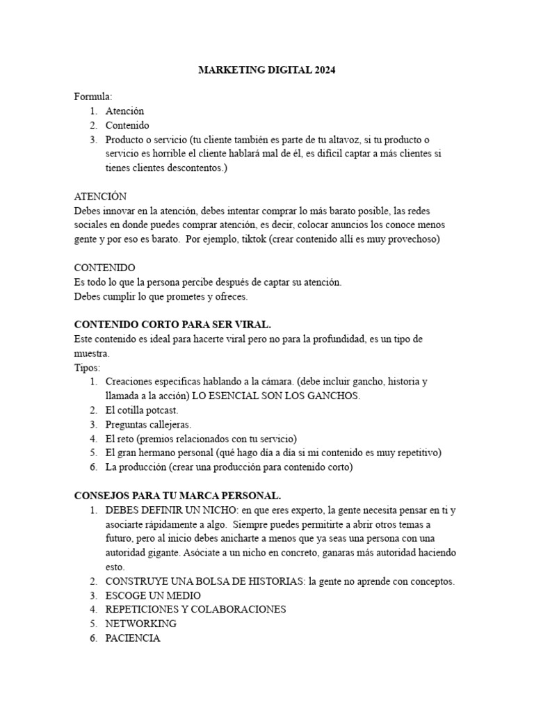 Marketing Digital 2024 | PDF | Publicidad digital | Marketing