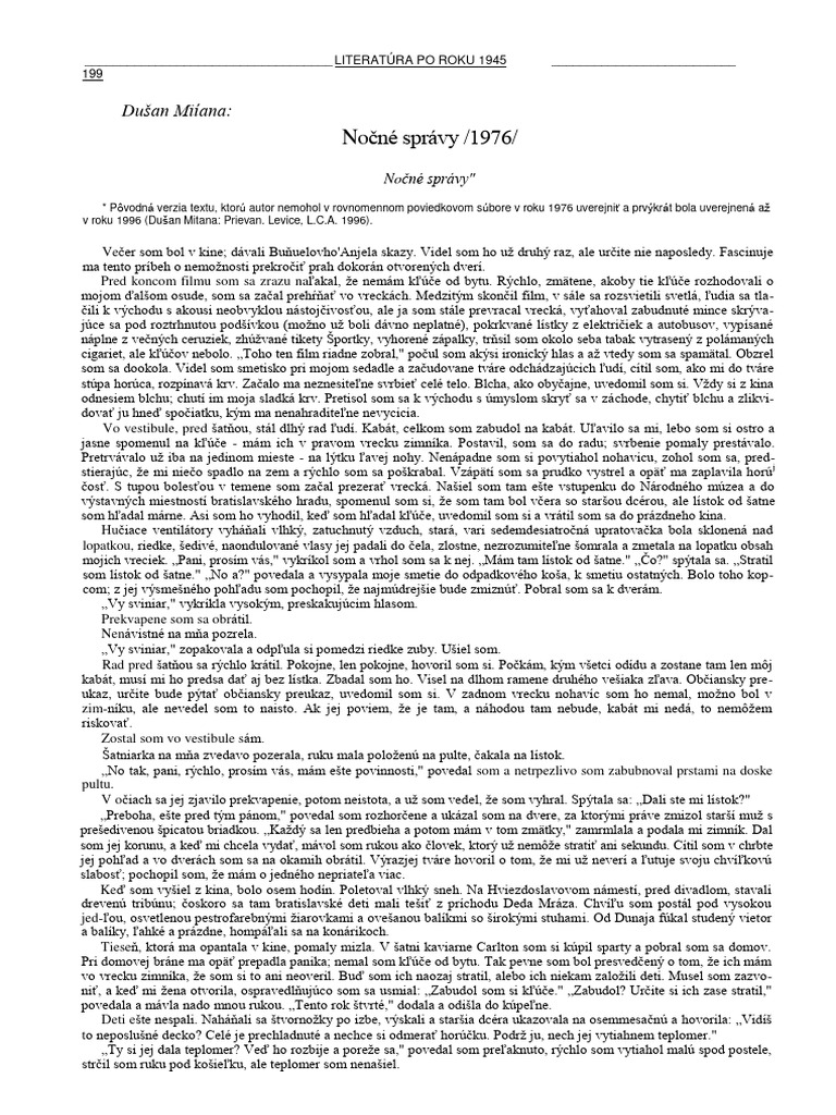Mitana nocne spravy pdf