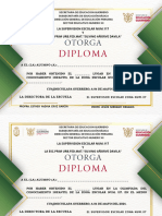 Diploma Título Curso Profesional Acuarela Verde