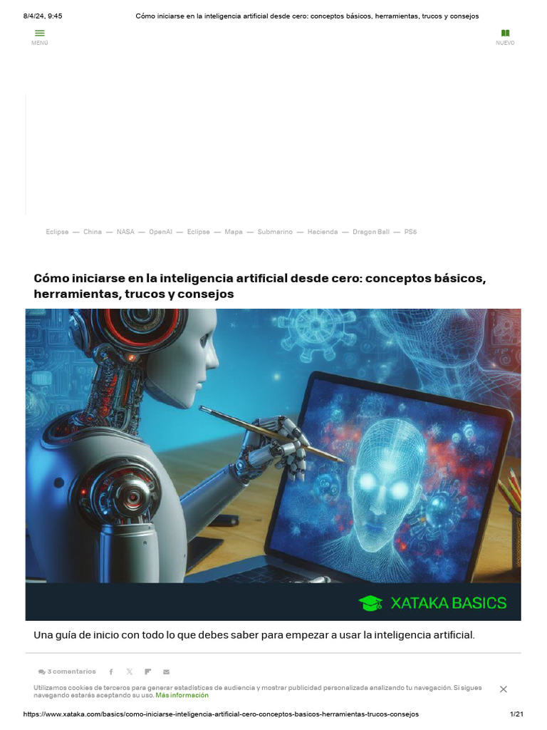 Cómo Iniciarse en La Inteligencia Artificial Desde Cero - Conceptos ...