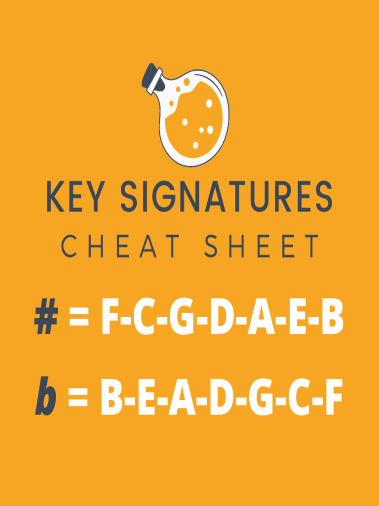 Key Signatures Cheat Sheet PDF PDF