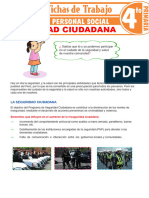 Seguridad Ciudadana para Cuarto Grado de Primaria