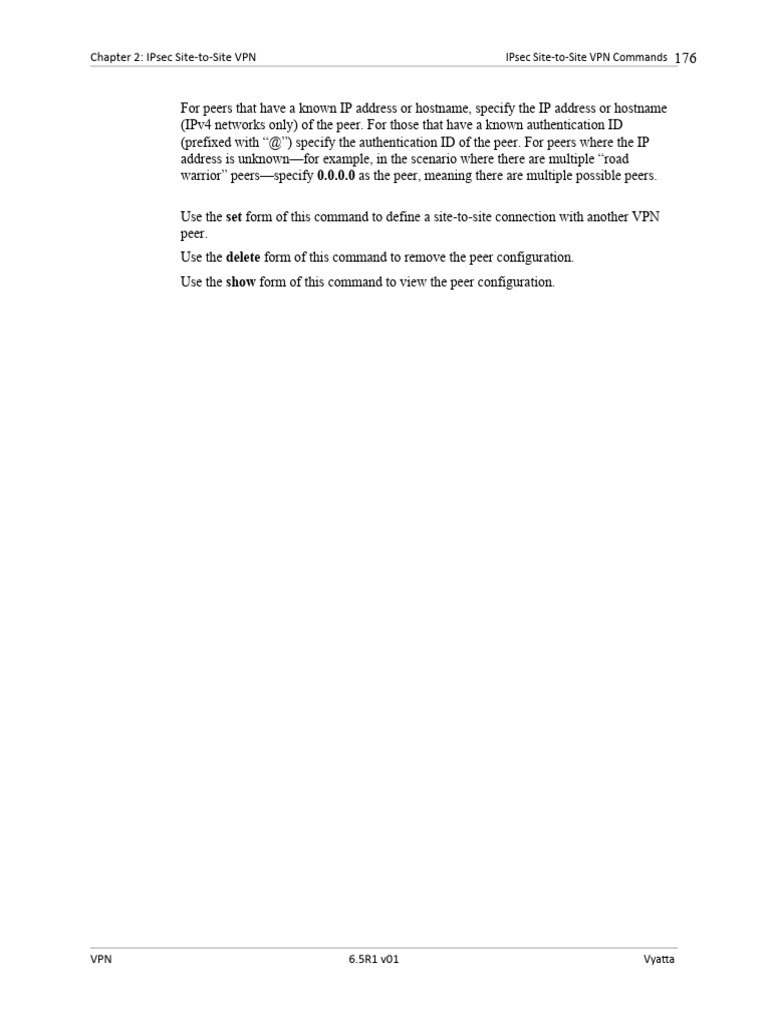 Vyatta IPsec VPN Configuration Guide | PDF | Virtual Private Network ...
