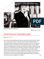 Krsta Petrović - Neokaljani Glas - XXZ Portal