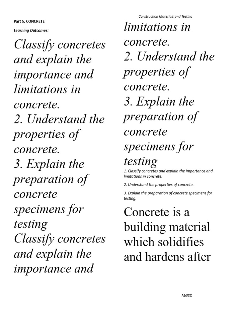 Part 5 download free pdf concrete strength of materials