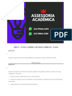 Prova - Tutela Jurídica Do Meio Ambiente - 42 2024