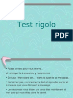 Test rigolo