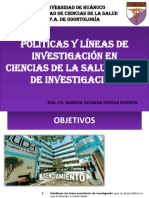 Clase 4 - Politicas y Lineas de Investigacion. Tipos de Investigacion.