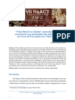 "Tribal Brasil Na Cidade": Aprendizado em Movimento Nas Etnografias de Videodanças Do Curso de Formação em Tribal Brasil