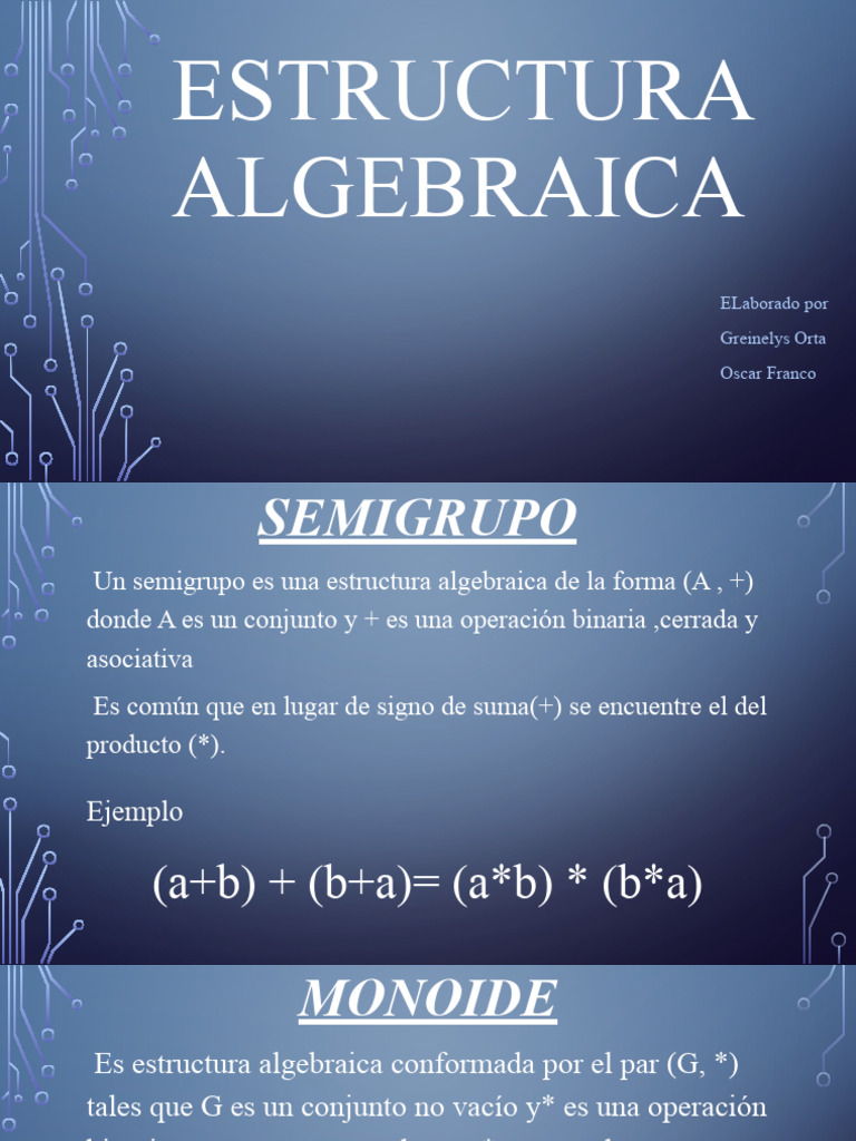 Estructura algebraica PDF Campo (Matemáticas) Anillo (Matemáticas)