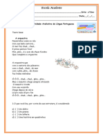 Avaliação de Português^J Matemática e Ciências- 2ºano