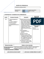 Sesión de Aprendizaje Mate y Ciencia