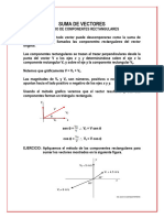 1 Suma de Vectores Metodo de Componentes Rectangulares