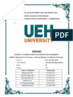 University of Economics Ho Chi Minh City Ueh College of Business School of International Business - Marketing