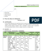 MÓDULOS DE APRENDIZAJE  1 - PADRE NUESTRO - 3,4,5 AÑOS