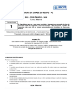 PSICÓLOGO - 30H(S52) Tipo 1