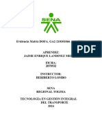 Matriz Dofa de Transporte Jaime Landinez