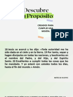 Descubre Tu Proposito - 3. 5. Creados Para Cumplir Una Misiòn