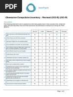 Choci-R-P Assessment Form | PDF | Thought | Behavioural Sciences