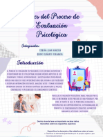 Fases Del Proceso de Evaluación Psicológica