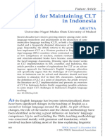 The Need For Maintaining CLT in Indonesia - TESOL Journal - 2016