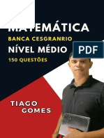 eBook - Matemática Nível Médio - Banca Cesgranrio 150 Questões