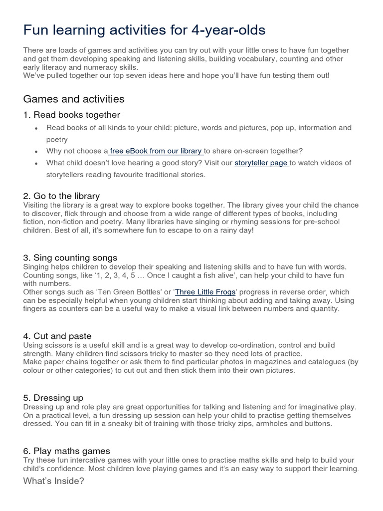 4 Year Old | PDF