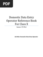 IT Class X Domestic Data Entry Operator Book 23 24