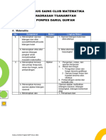 Silabus Sains Club Matematika MTS