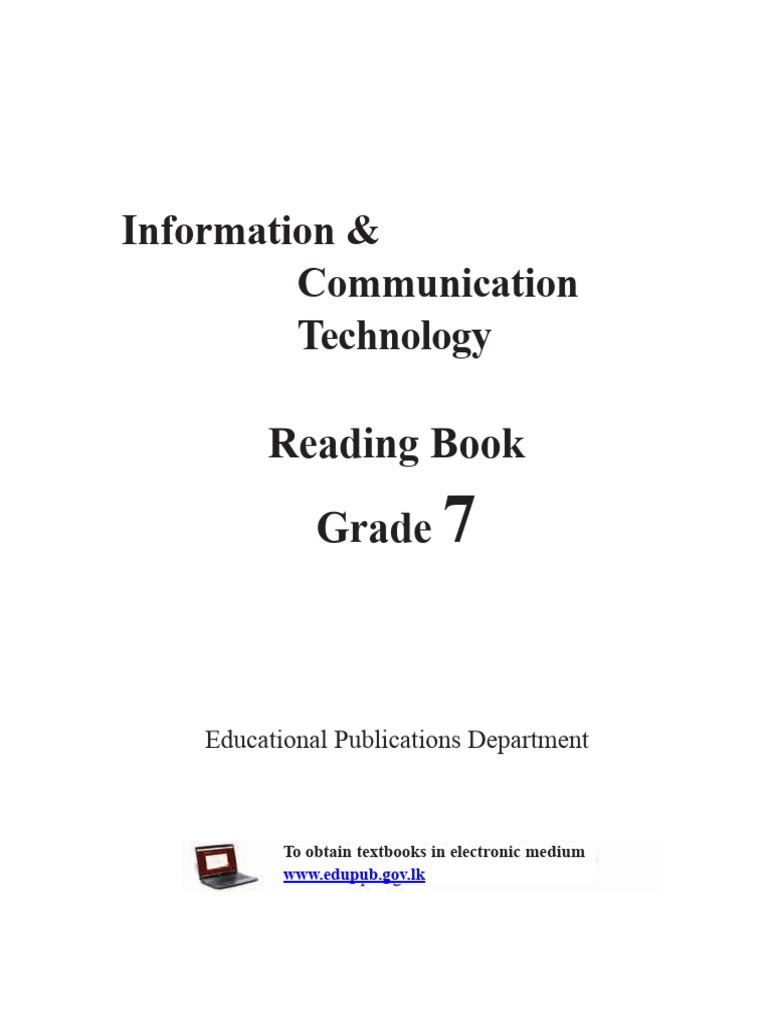 Grade 7 ICT Textbook Overview | PDF | Computer File | Hard Disk Drive