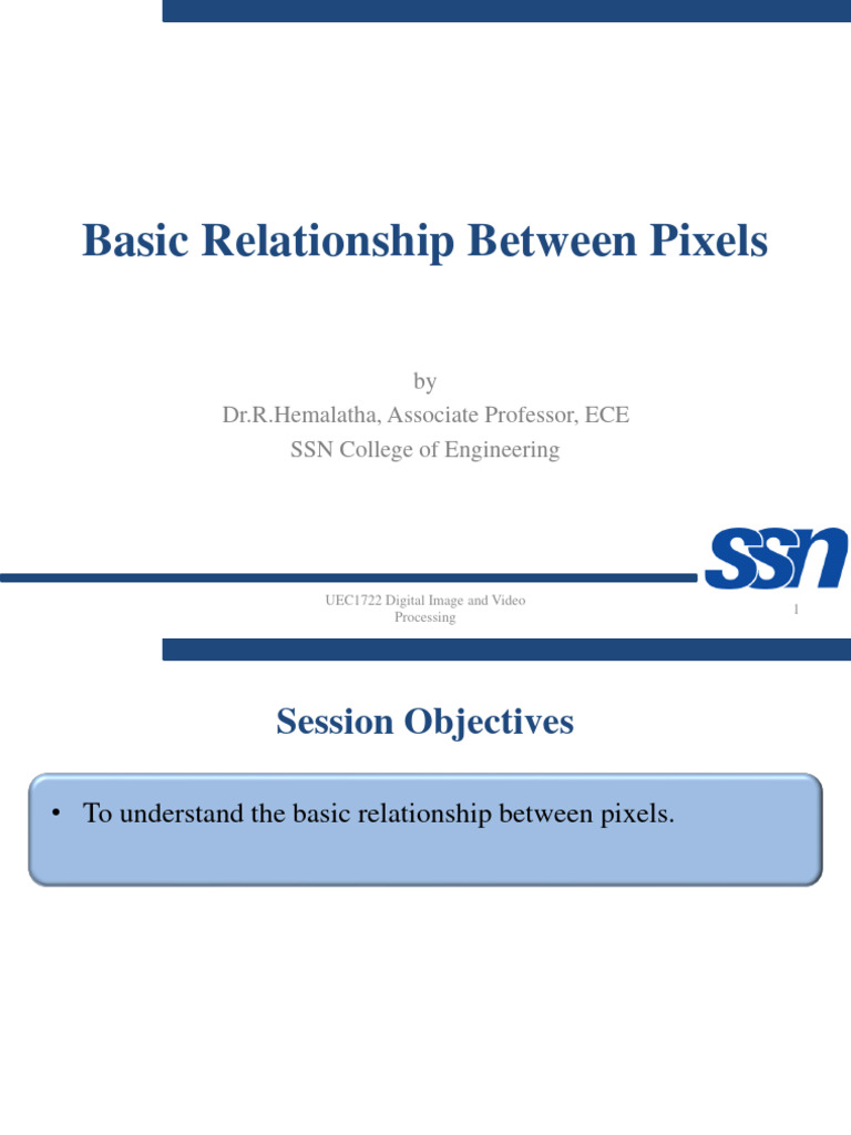 U1 l06 basic relationship between pixels pdf distance video