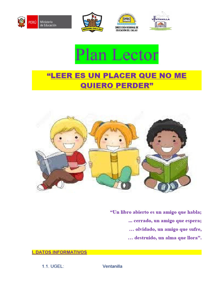 Plan Lector para Primaria 2021 | PDF | Narración | Comprensión lectora