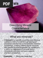 Describing Mineral Characterisitics