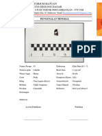 DESKRIPSI PENGENALAN MINERAL Terbaru