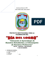 Proyecto Institucional Dia Del Logro DNM-CH