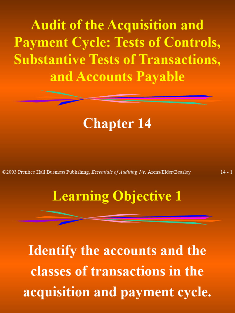 0631essch14 | PDF | Accounts Payable | Audit