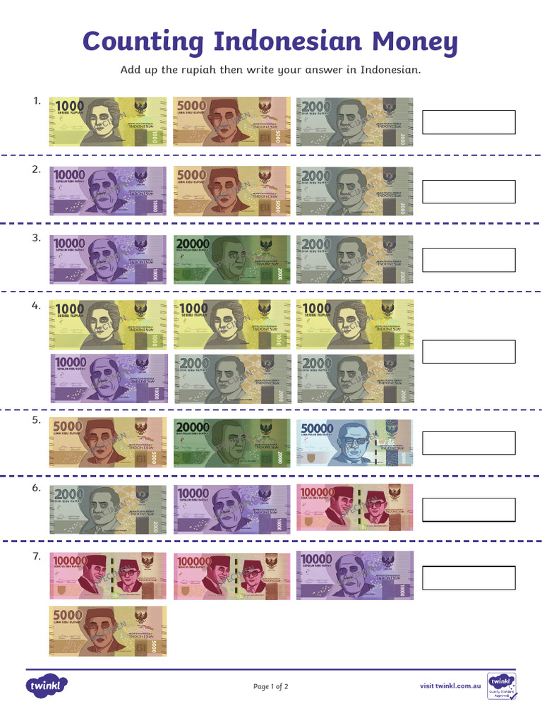 Menghitung Uang Rupiah | PDF