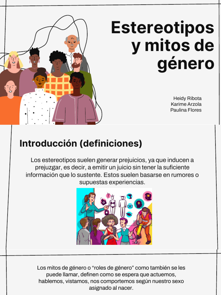 Desafiando Estereotipos de Género | PDF | Estudios de género | Igualdad ...