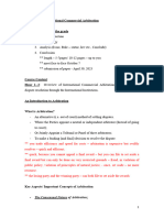 Lecture 1 - International Commercial Arbitration