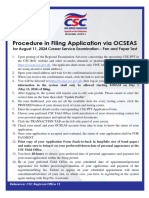 RO1 OCSEAS Procedure of Filing