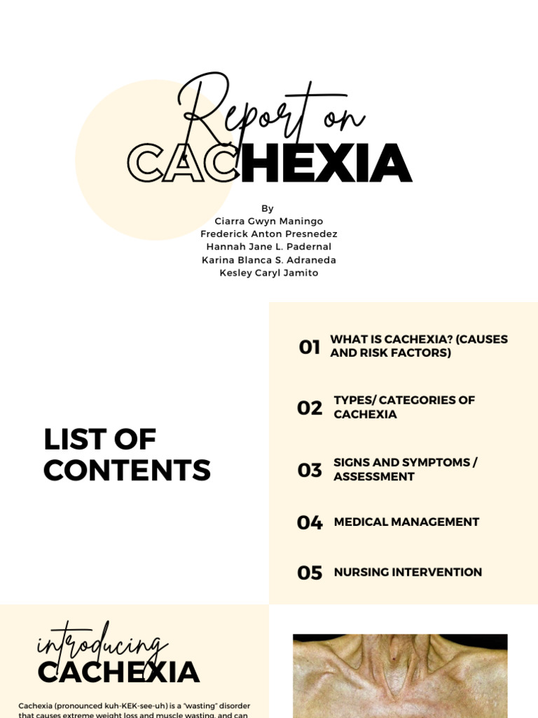 Cachexia Final | Download Free PDF | Diseases And Disorders | Clinical ...
