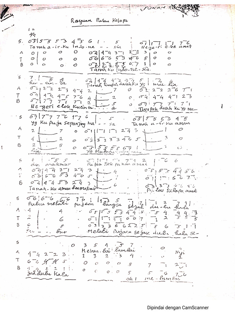 SATB Rayuan Pulau Kelapa PDF