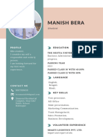 Manish Bera CV 2