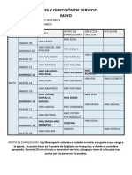 UJIERES Y DIRECCIÓN DE SERVICIO